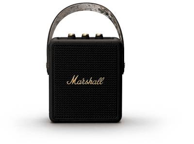 MARSHALL Stockwell II Bluetooth Lautsprecher, Black and Brass, Wasserfest von MARSHALL