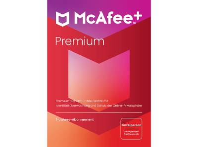 MCAFEE+ PREMIUM - INDIVIDUAL, 1 Jahr, Code in einer Box [PC, iOS, Mac, Android] [Multiplattform] von MCAFEE