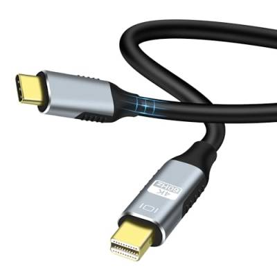 MEIRIYFA USB Typ C auf Mini DisplayPort Kabel Adapter, 4K@60Hz USB 3.1 C zu Mini DP Audio Vedio Übertragungskabel kompatibel mit Telefon TV Computer Projektor - 1.8M von MEIRIYFA