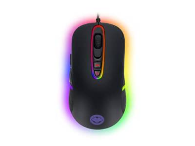 MILLENIUM Gaming Maus in Schwarz mit RGB LED - High Performance USB Gaming Mouse für Hobby-Gamer und eSportler, optisch & funktional ansprechende Gamingmaus, schwarz von MILLENIUM