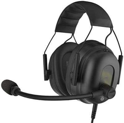 Millenium Gaming Headset mit Klinkenanschluss (3,5mm), Headset mit Mikrofon für PS4, PS5, Xbox One und als PC Gaming Headset geeignet, Kopfhörer mit Mikrofon für Gamer, Gaming Kopfhörer in schwarz von MILLENIUM