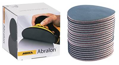 Mirka Abralon Schleifscheibe Polierscheibe Ø 150mm Klett 3000 Körnung, 20/Pack, zum Schleifen und Polieren von Lack, Holz, Plastik von MIRKA