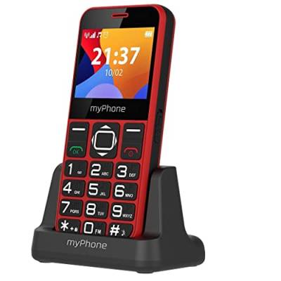 MP myPhone Halo 3 Seniorenhandy Ohne Vertrag 22" Großtastenhandy Schnurloses Telefon Schnurlos - Handy für Senioren Seniorenhandy mit Ladestation Bluetooth Kamera Notruftaste Taschenlampe von MP myPhone