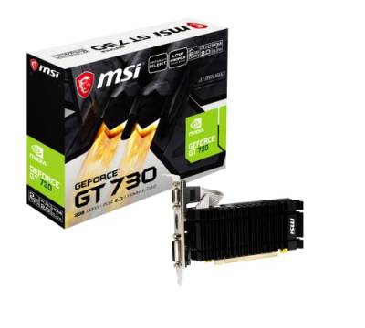 MSI GeForce N730K-2GD3H/LPV1 Grafikkarte - NVIDIA GT730, 2GB DDR3 Speicher, 64-bit von MSI