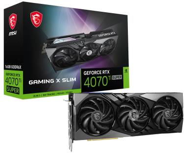 MSI GeForce RTX 4070 Ti Super 16G GAMING X SLIM - 16GB GDDR6X, 1x HDMI, 3x DP von MSI