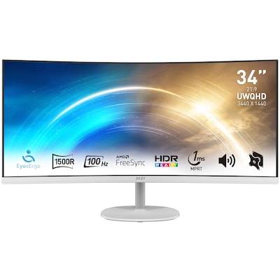 MSI Pro MP341CQWDE 86,4cm (34") UWQHD VA Office Monitor Curved 21:9 HDMI/DP 100Hz von MSI