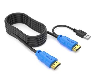 MT-VIKI 2 in 1 USB HDMI KVM Kabel Kabelsatz für KVM Switch Umschalter 3m(10ft) Aktualisierte 2in1 USB-Kabel Male to Male von MT-VIKI