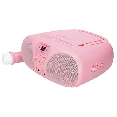 MUSE Radio und CD-Player MD-203 KP | für Mädchen | Pink | mit Mikrofon und AUX-Anschluss (3,5mm) von MUSE