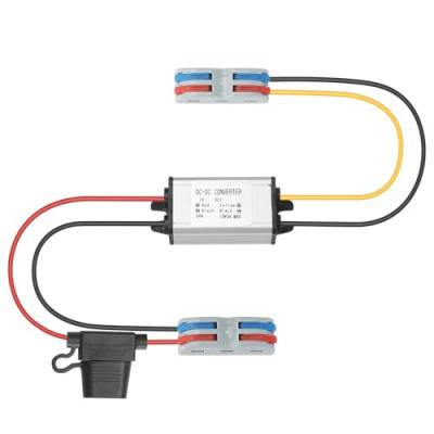 MZHOU DC 15-35V zu DC12V Konverter 3A 36W Buck Converter, 24V zu 12V Spannungsregler mit IP67 Wasserdicht und Sicherung für Autos, Überwachungsgeräte, LKWs von MZHOU