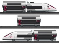 Märklin TGV Duplex, Eisenbahn- & Zugmodell, HO (1:87), Junge/Mädchen, Kunststoff, 5 Stück(e), Schwarz, Weiß von Märklin