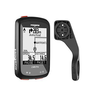 Magene C406 PRO Fahrradcomputer ANT+ und Bluetooth 5.0, 2,4-Zoll-HD-LCD-Bildschirm, unterstützt 8 Arten von Sensorverbindungen, 9 Systemsprachen, drahtloser Fahrradcomputer von Magene