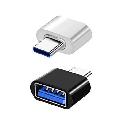 Magnet USB C auf USB 3.0 Adapter, OTG Adapter USB-C auf USB-A kompatibel mit MacBook, Smartphones USB C und Typ-C Peripheriegeräte (Schwarz und Weiß) von Magnet