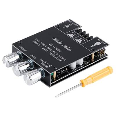 Bluetooth Verstärker Modul Hifi Stereo - 2.0 Audio Amplifier Board TPA3116D2 Mini Digital Endstufe Verstärker Platine Bass und Treble Tuner 2X100W 12V-24V von Makerfire