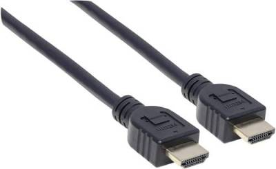 Manhattan HDMI Anschlusskabel HDMI-A Stecker, HDMI-A Stecker 5.00m Schwarz 353953 UL-zertifiziert, U von Manhattan