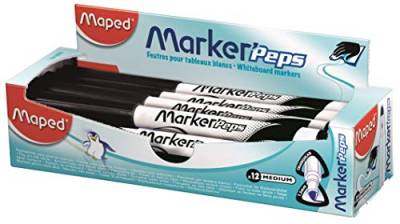 Maped 850021 Black'Peps Graphitstifte HB GRADE B Schwarz von Maped