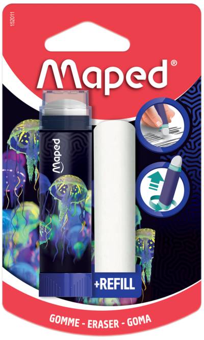 Maped Radierer DEEPSEA PARADISE + Ersatzradierer, Blister von Maped