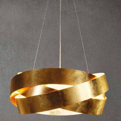 LED-Hängeleuchte Pura mit Blattgold 60 cm von Marchetti