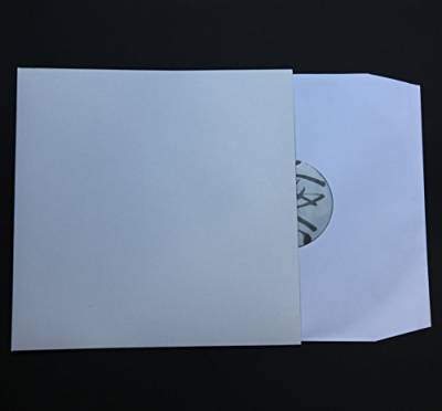100 St. LP Deluxe Ersatz Cover 315 x 315 mm weiß für Vinyl Schallplatten 300 g Karton ohne Mittelloch von Mari-Medienverpackungen