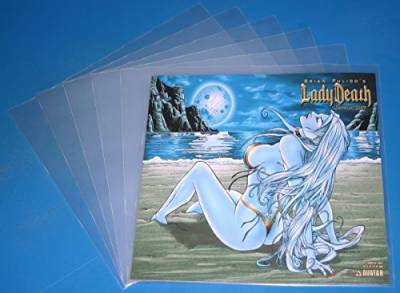 500 St. LP Cover Schutzhüllen 12" Vinyl Langspielplatten 325x325x0,150 die dicken auch für Doppelalbum von Mari-Medienverpackungen