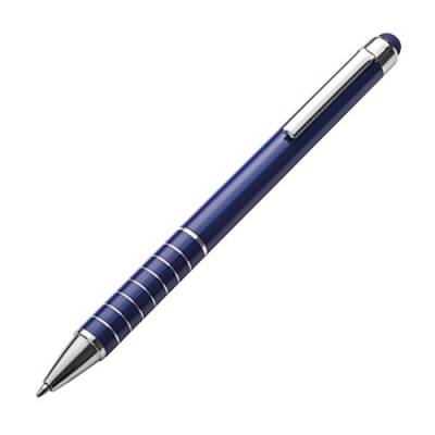 10 Touchpen Kugelschreiber / aus Metall / Farbe: blau von Markenlos