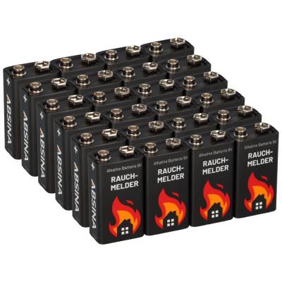 24x 9V-Block Rauchmelder Batterie für Rauchwarnmelder Messgeräte Spielzeuge von Markenlos