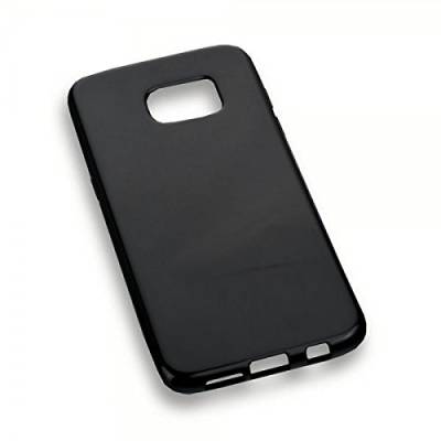 Dark Case Style - Silikon TPU Handy Hülle kompatibel mit Samsung Galaxy S7 Edge - Schutz Schutzhülle Cover Case Bumper in Schwarz von Markenlos