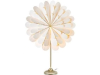 Markslöjd Marigold Papierblumen Tischlampe, E14, 45 cm, weiß und Messing von Markslöjd
