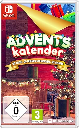 Games Adventskalender 2023 - Familien Spiele für Weihnachten Cartridge Version Switch von Markt + Technik