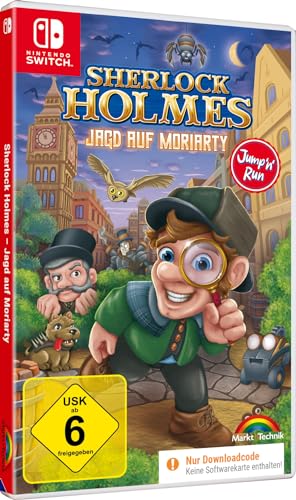 Sherlock Holmes - Jagd auf Moriarty - Jump n Run Abenteuer Game für Switch von Markt + Technik