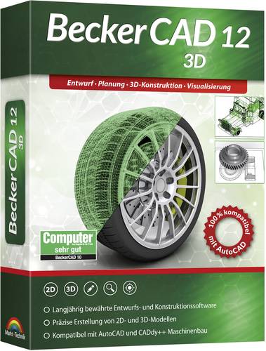 Markt & Technik 80861 BeckerCAD 12 3D Vollversion, 1 Lizenz Windows CAD-Software von Markt & Technik