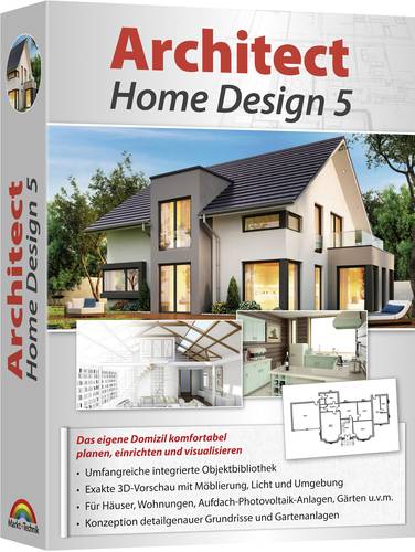 Markt & Technik Architect Home Design 5 Vollversion, 1 Lizenz Windows Planungs-Software von Markt & Technik
