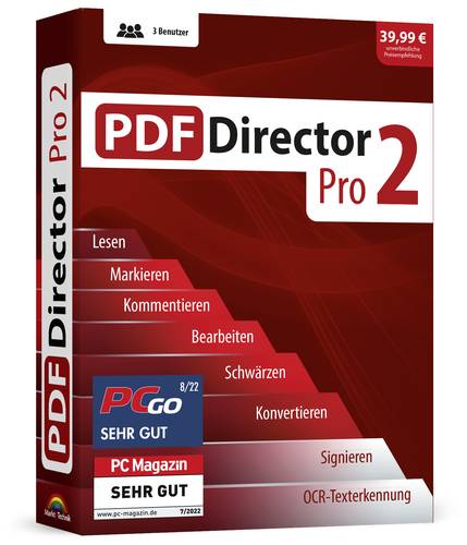 Markt & Technik PDF Director 2 Pro Vollversion, 3 Lizenzen Windows PDF-Software von Markt & Technik