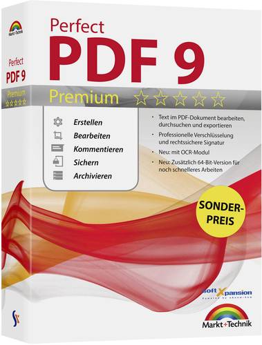 Markt & Technik Perfect PDF 9 Premium Vollversion, 1 Lizenz Windows PDF-Software von Markt & Technik