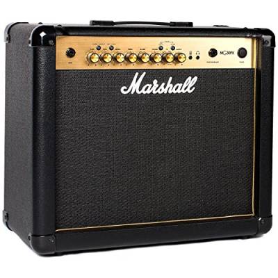 Marshall MG30GFX Gitarren-Combo-Verstärker mit integriertem FX, Übungsverstärker, geeignet für E-Gitarre – Schwarz und Gold von Marshall