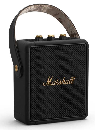 Marshall Stockwell II Tragbarer Bluetooth Lautsprecher Black & Brass von Marshall