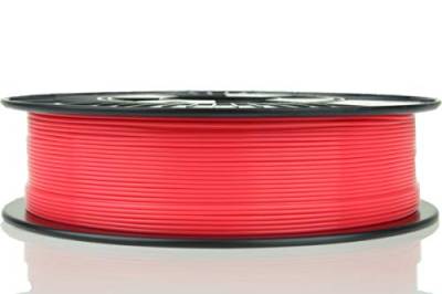 Material 4 Print PLA Filament 1,75 mm 750 g Rolle in Premium-Qualität für 3D Drucker und 3D Stift (Leuchtrot) von Material 4 Print