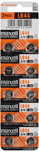 LR44 1,5 V Alkaline Knopfzellen Gadget Spielzeug Taschenrechner Allgemeinen Gebrauch Akku – Pack von 10 von Maxell