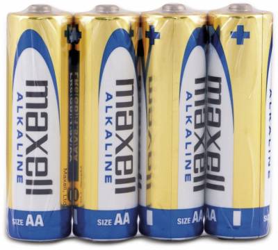 MAXELL Mignon-Batterie Alkaline, AA, LR6, 4 Stück von Maxell