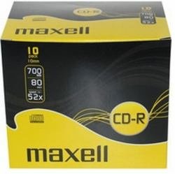 Maxell 10x CD-R 700MB CD-R 700MB CD-R CD-RW (CD-R, 700MB, 10x 120mm, 80min, 52x) von Maxell