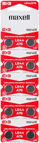 Maxell Alkaline LR44 Knopfzelle (10-er Pack) von Maxell