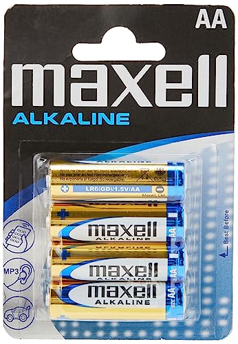 Maxell Alkaline LR6 (AA Mignon, 4er Blister), 723882, 100 von Maxell
