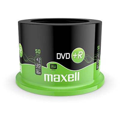 Maxell DVD+R 4.7GB 16x DVD-Rohlinge 50er Spindel, 275640.59.GB von Maxell