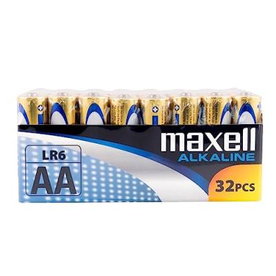 Maxell LR6 AA Mignon Alkaline Batterien (32 er Vorratspack) von Maxell