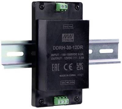 Mean Well DDRH-30-15DR Hutschienen-DC/DC-Wandler (DIN-Rail) 15 V/DC Anzahl Ausgänge:1 x Inhalt 1St. von Mean Well