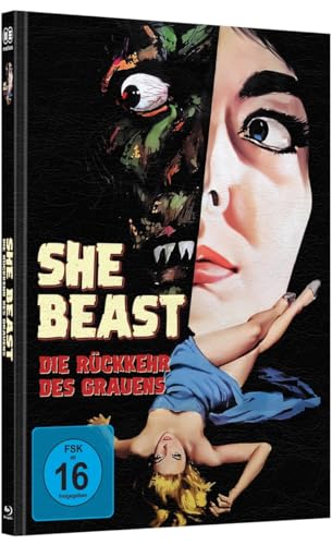 SHE BEAST-DIE RÜCKKEHR DES GRAUENS - wattiertes Mediabook - Cover C – limitiert auf 99 Stück (Blu-ray + DVD) von Mediacs (Tonpool medien)