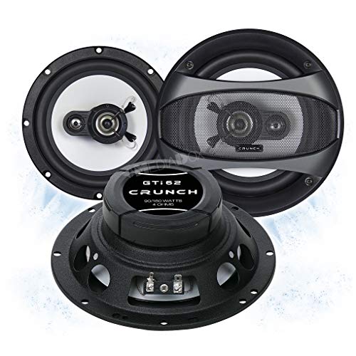 Mediadox Crunch GTI62 Front/Heck 16,5cm/165mm 2-Wege Koax Auto Lautsprecher/Boxen/Speaker kompatibel mit Nissan von Mediadox