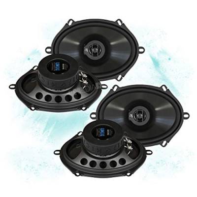 Mediadox HIFONICS Front/Heck 5x7/15x20cm Auto Lautsprecher/Boxen/Speaker Komplett-Set kompatibel für Ford IIIII von Mediadox
