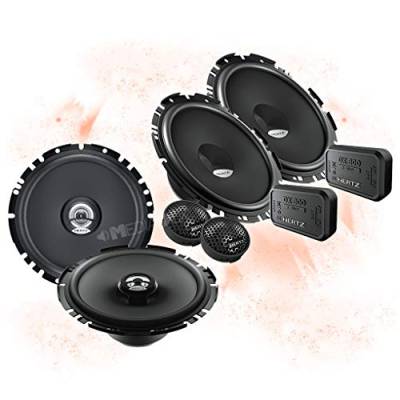 Mediadox Hertz Front/Heck 16,5cm/165mm Auto Lautsprecher/Boxen/Speaker Komplett-Set kompatibel für Suzuki I von Mediadox