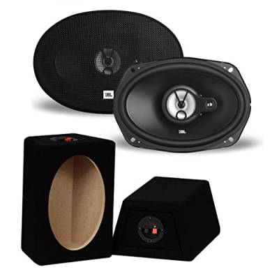 Mediadox J B L - 3-Wege Aufbau 16x23cm (6x9) Oval Lautsprecher/Speaker/Boxen Triax MDF Gehäuse (Paar) 300 Watt Maximal Leistung Set von Mediadox