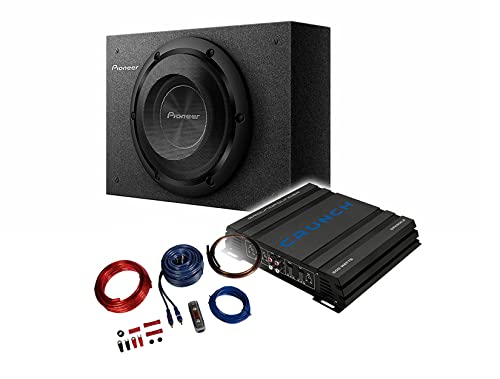Mediadox Pioneer/Crunch Basspaket - 2-Kanal Endstufe/Verstärker+20cm Subwoofer+Kabel-Set/TS-A2000LB + GPX-500.2 + KABELKIT von Mediadox
